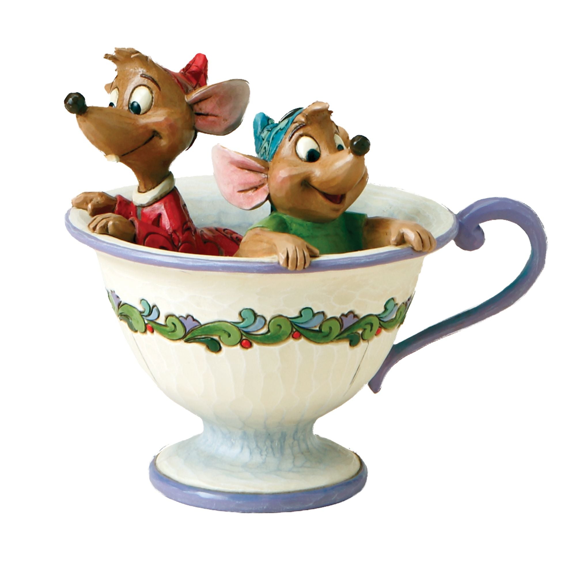 Jaq and Gus in Tea Cup – Jim Shore