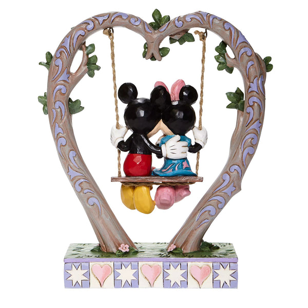 Jim Shore Sledding Sweethearts - Mickey & Minnie Sledding Figurine