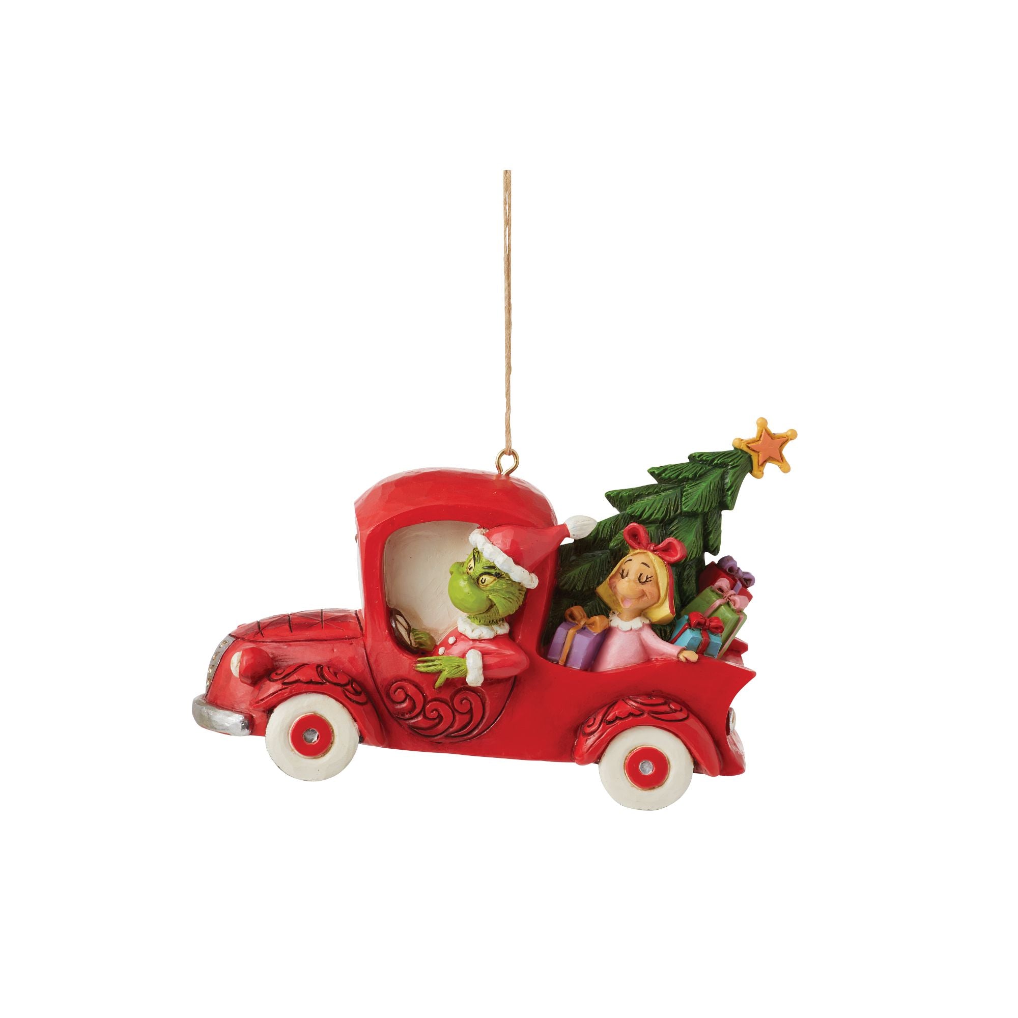 Jim Shore Grinch With Friends high quality Red Pickup Truck Max Dog Cindy Lou Who Christmas