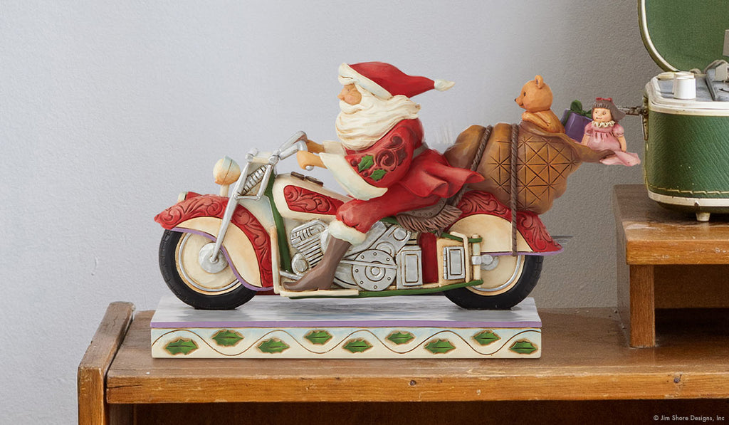 Santa on Motorcycle