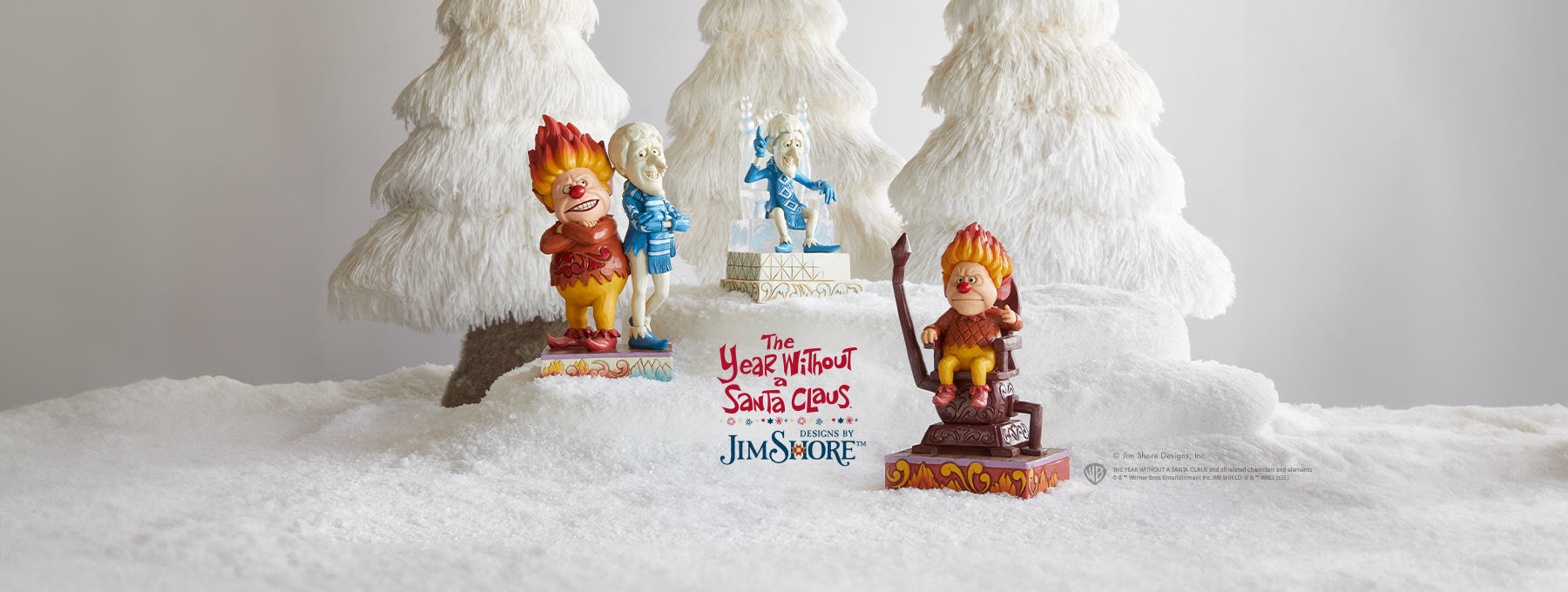 Jim Shore Year Without a Santa figurines