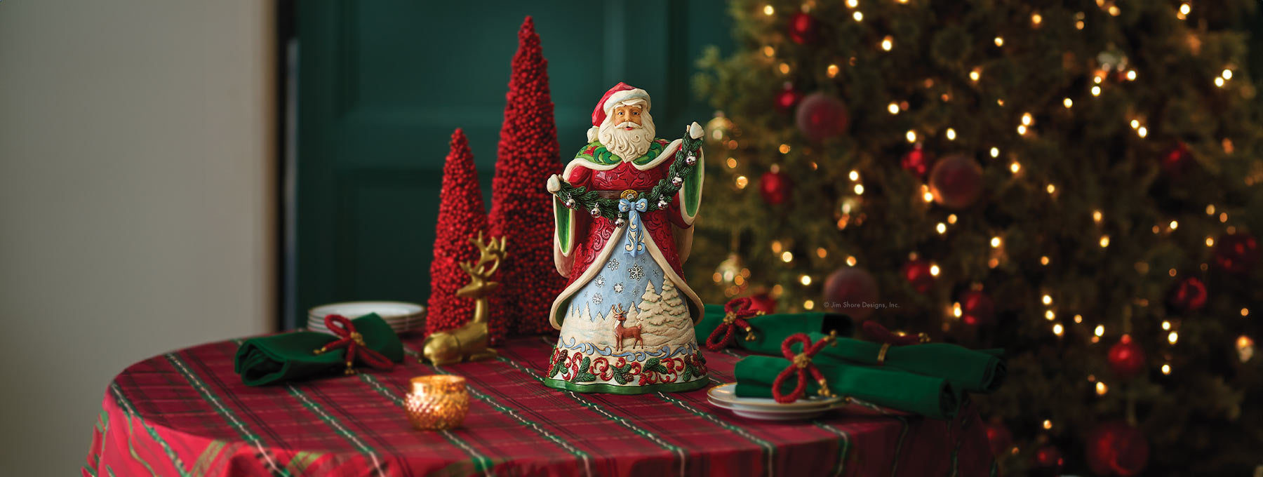 Jim Shore Santa figurines