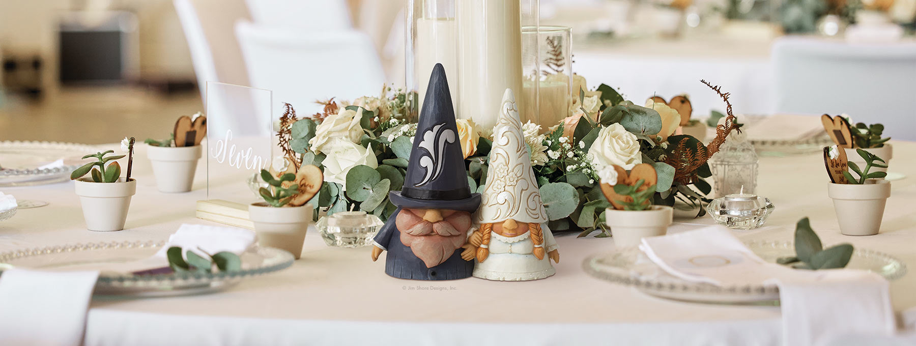 Jim Shore Wedding gnome figurines