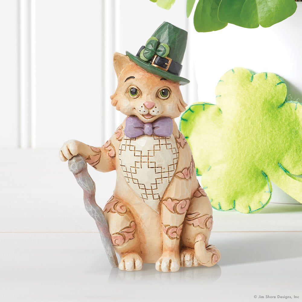 Jim Shore Irish Cat figurine