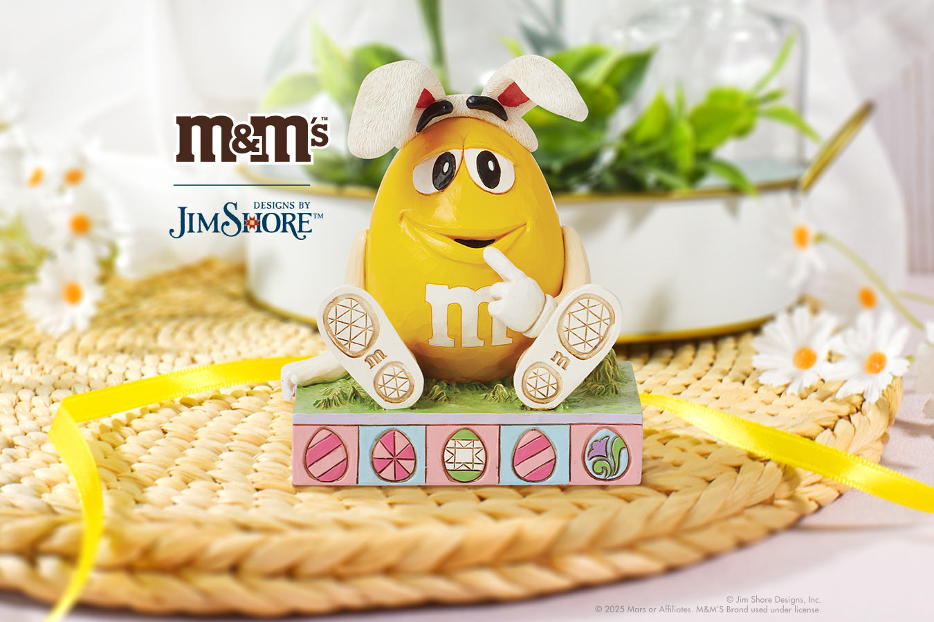 Yellow M&M's figurine