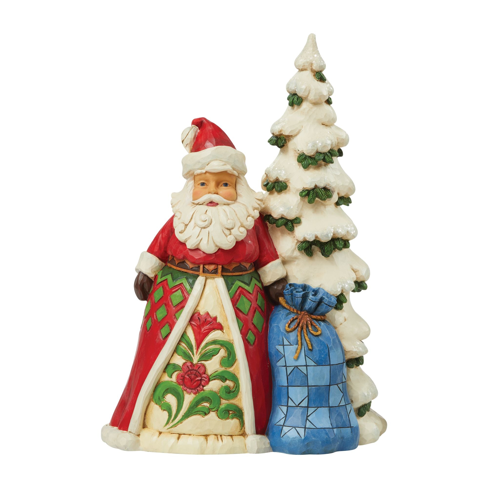 Santa Next To Tree with Toybag