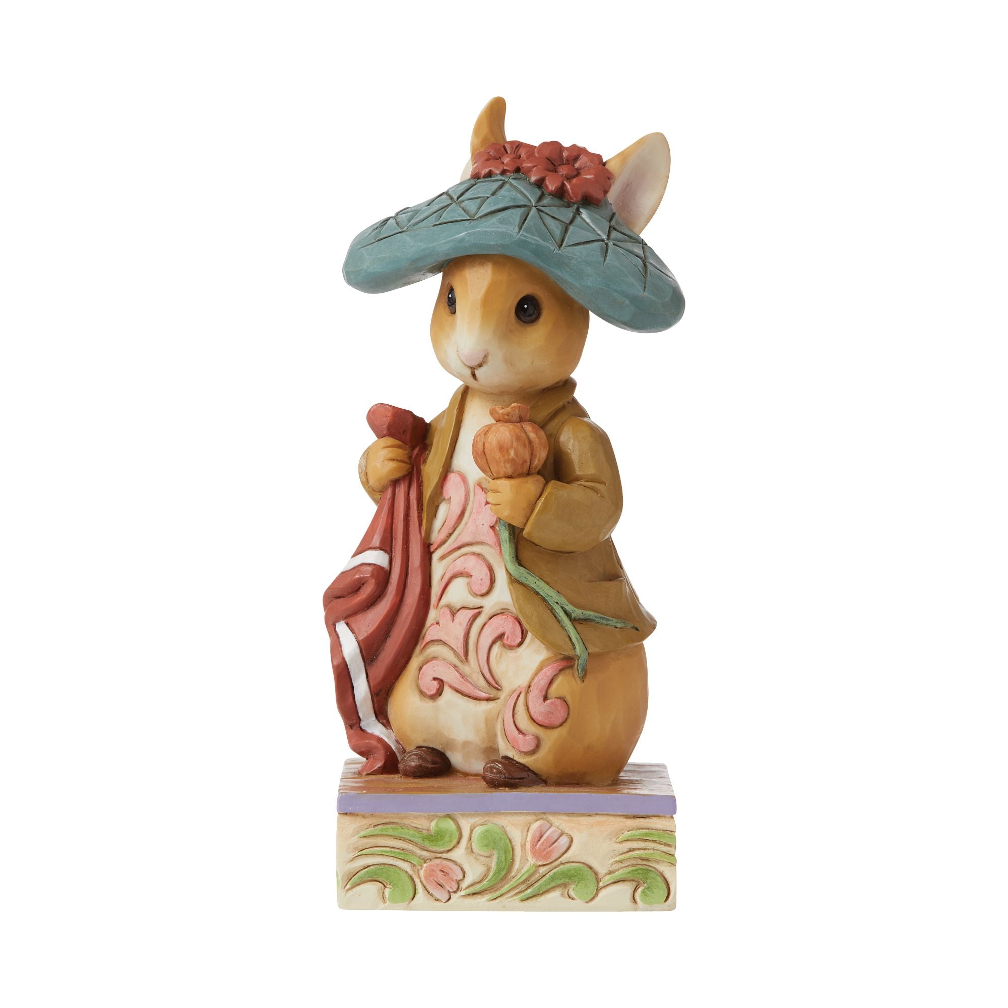 Jim Shore Beatrix Potter Beeldje - Peter Rabbit In De Moestuin, Kleurrijk Collectible