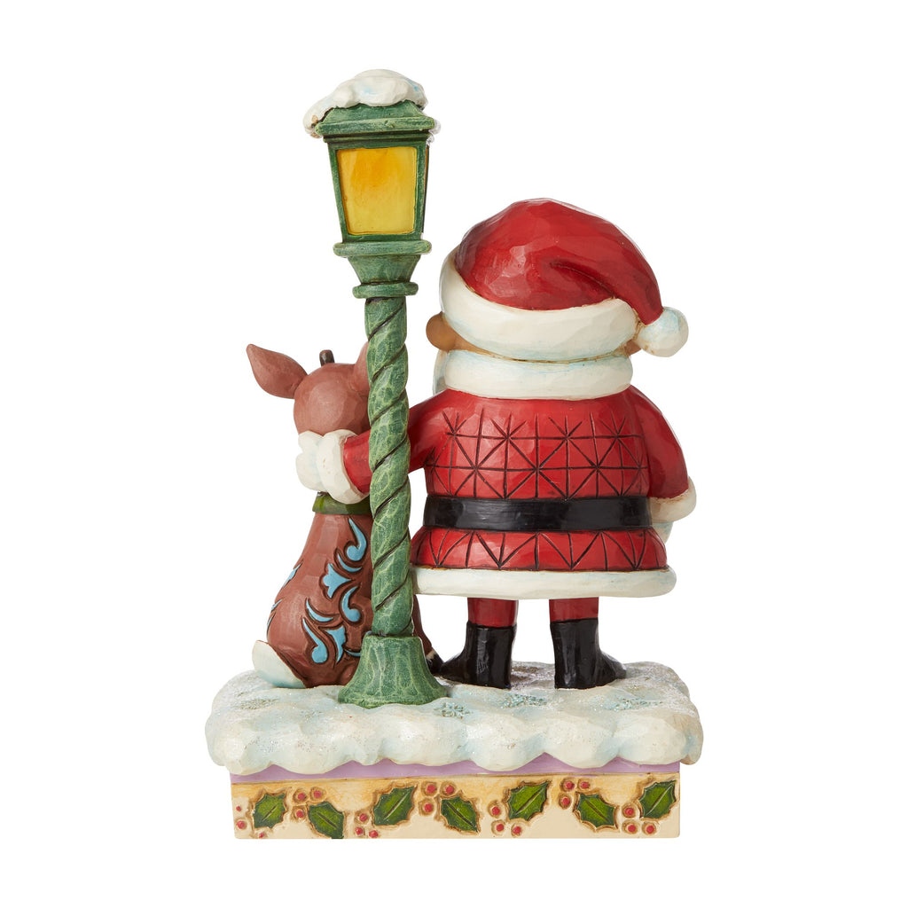 Rudolph, Santa and Lamp Post