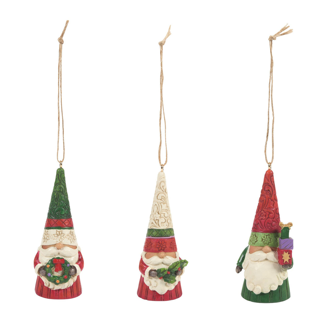 Christmas Gnomes 3 Pc Orn Set