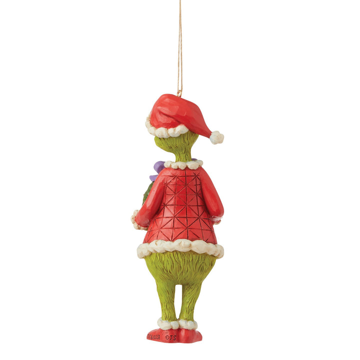 Grinch Holding Wreath Ornament