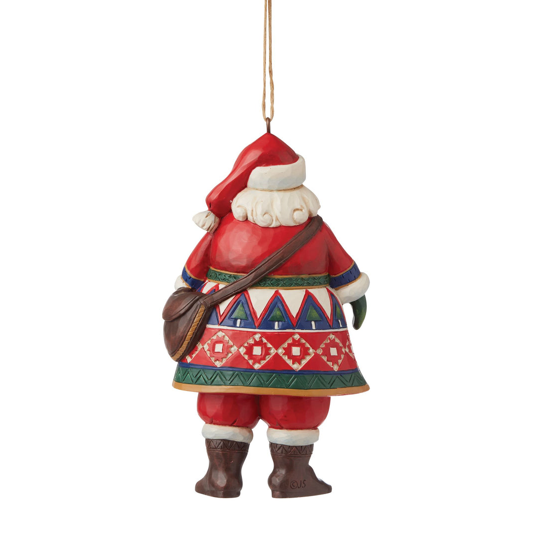 Lapland Santa Satchel Orn