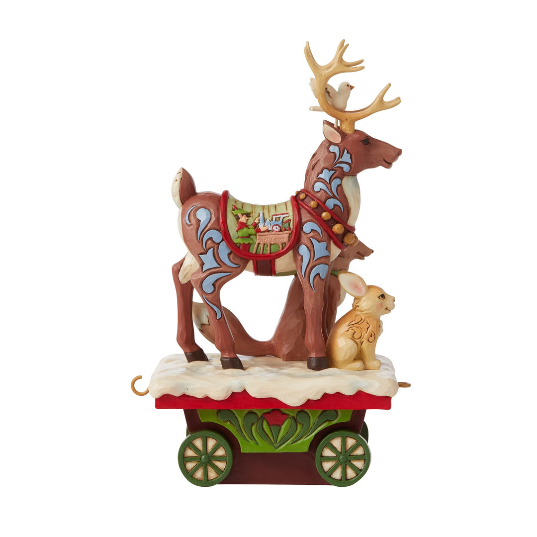 Reindeer and Animals Train Car