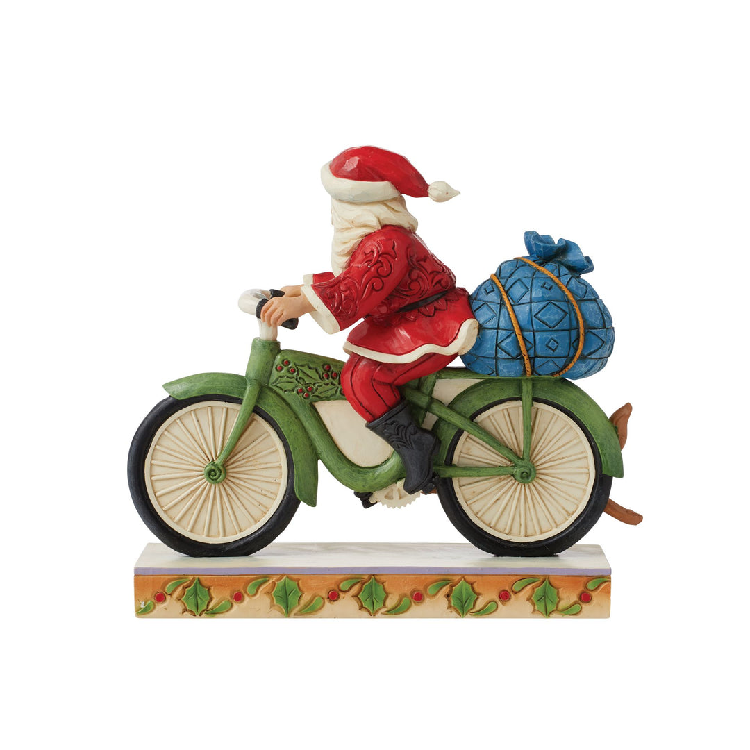 Santa Riding Bicycle