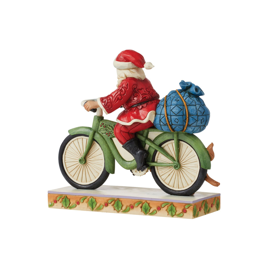 Santa Riding Bicycle