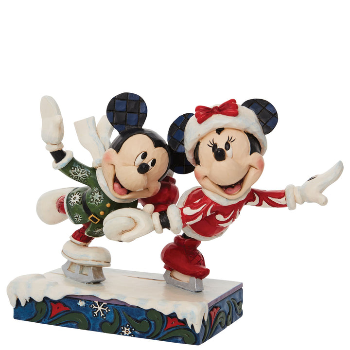 Minnie and Mickey Ice Skating