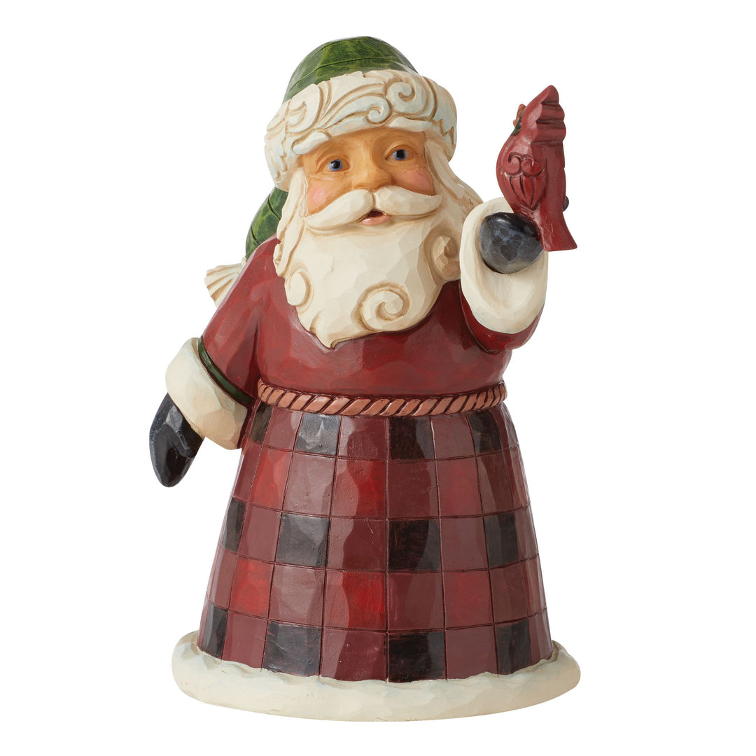 Pint Sized Buffalo Plaid Santa