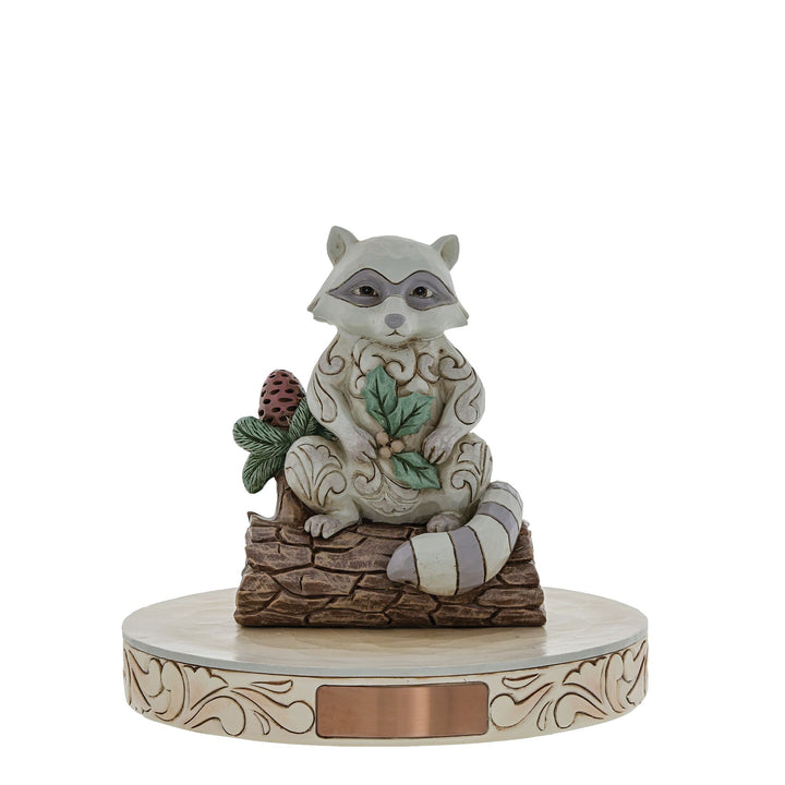 Woodland Raccoon w/Pinecone