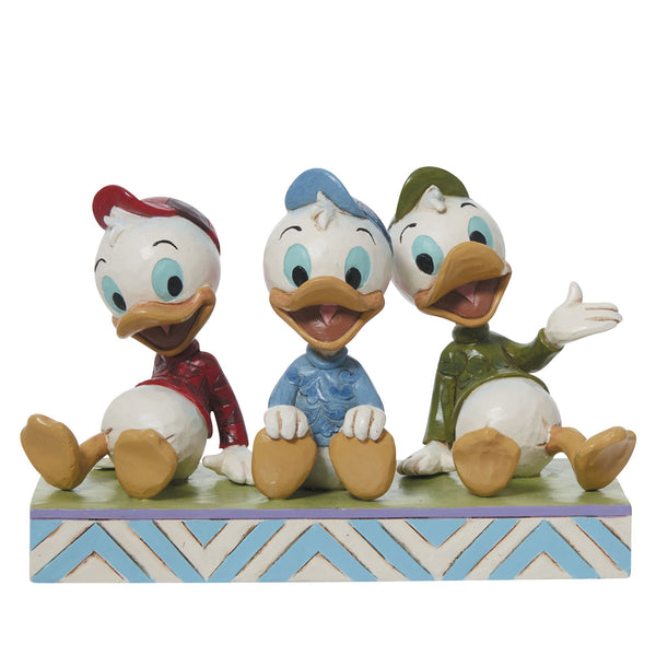 Jim Shore Disney Here Comes Trouble Huey Dewey factory Louie New Retired