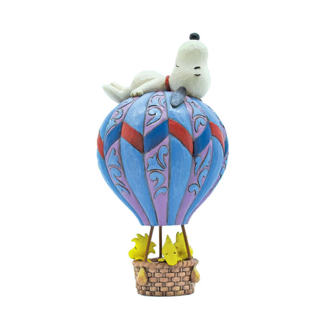 Snoopy laying on Hot Air Ballo