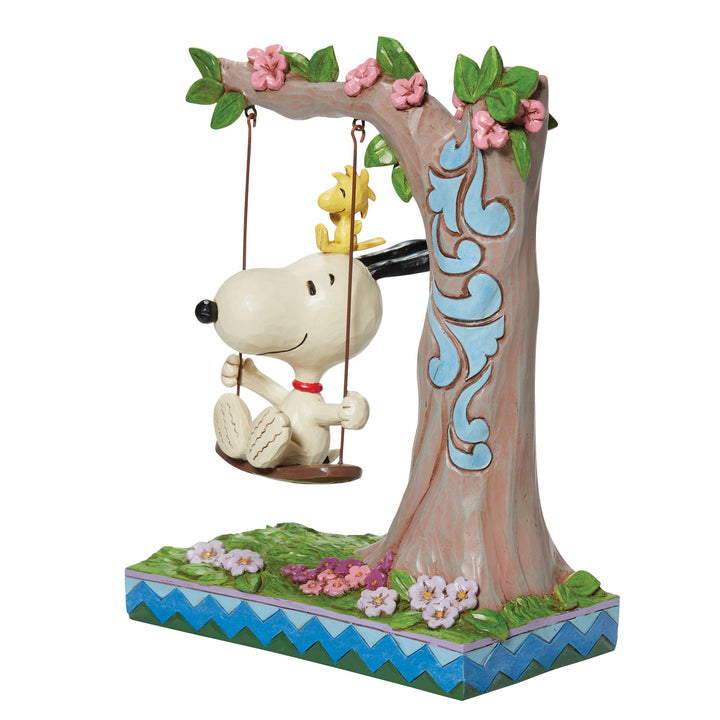 Snoopy & Woodstock on Swing