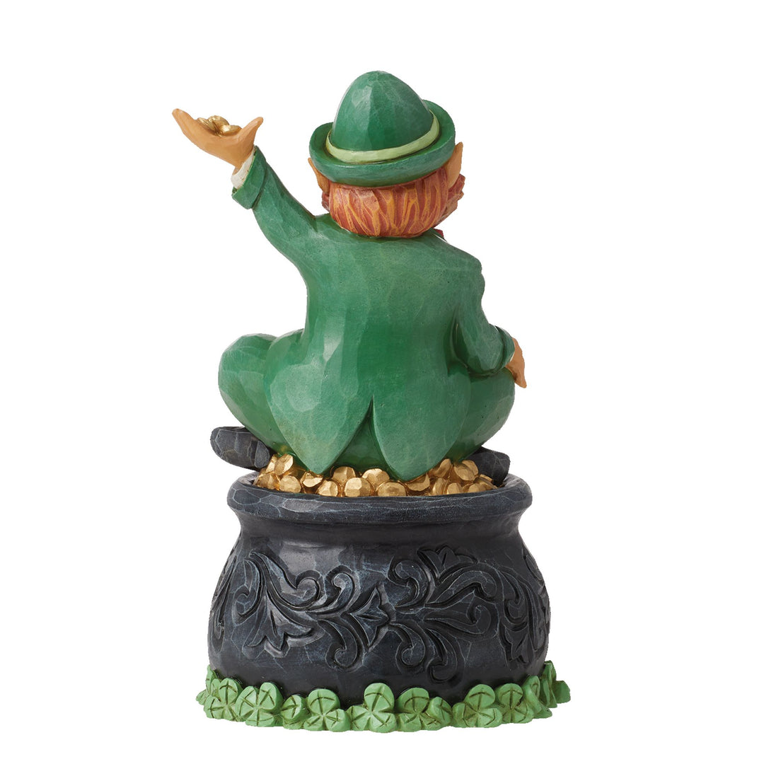 Leprechaun On Pot of Gold