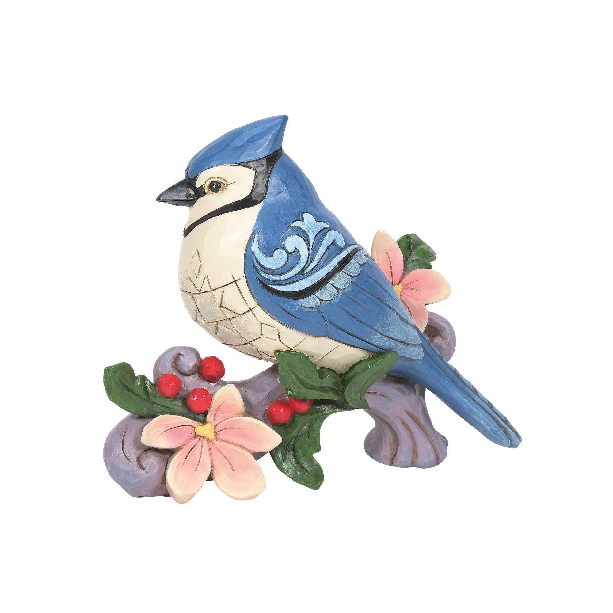 Blue Jay with Flowers – Jim Shore