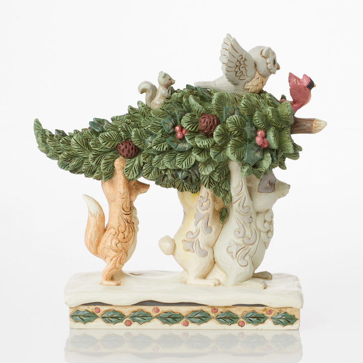 Woodland Animals Carrying Tree