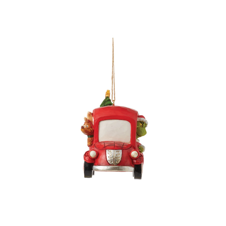 Grinch in Red Truck Ornament