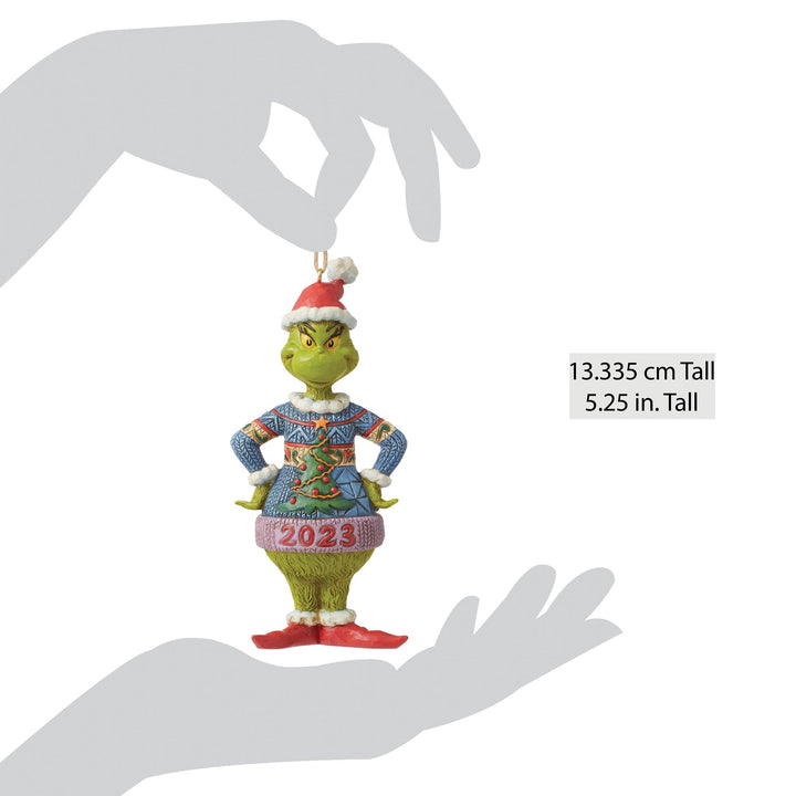 Dated 2023 Grinch Ornament