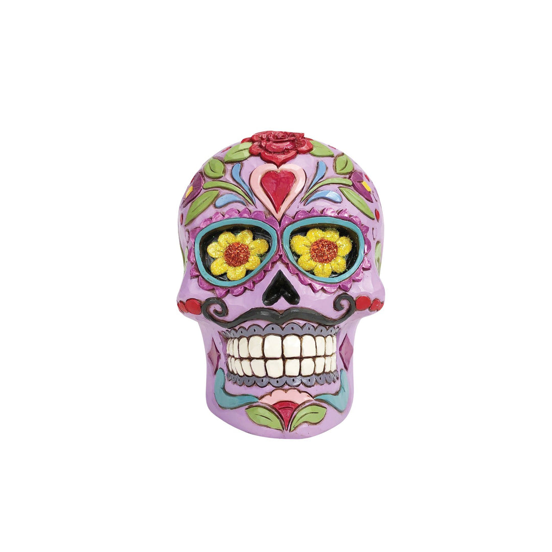 Day of the Dead Purple Skull