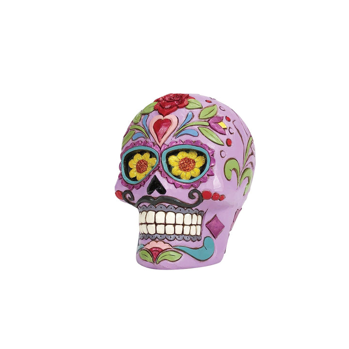 Day of the Dead Purple Skull