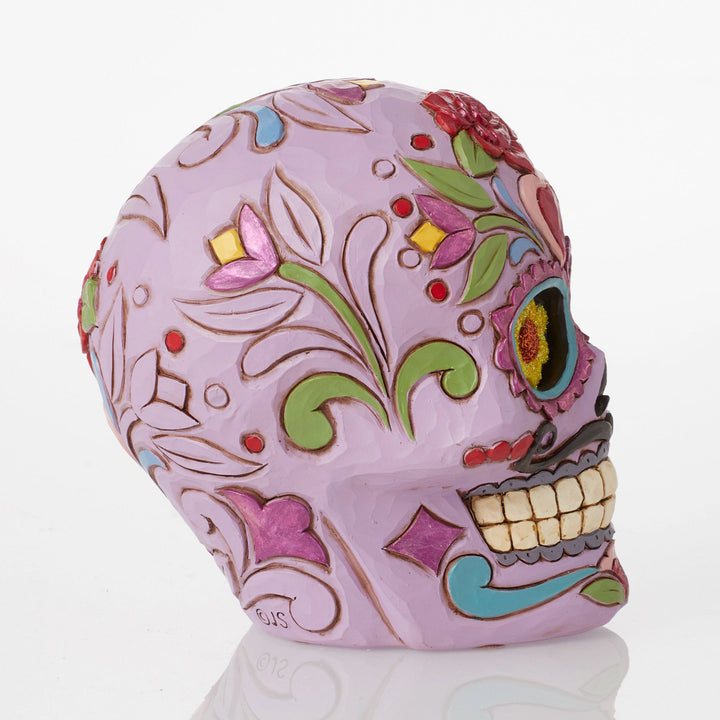 Day of the Dead Purple Skull