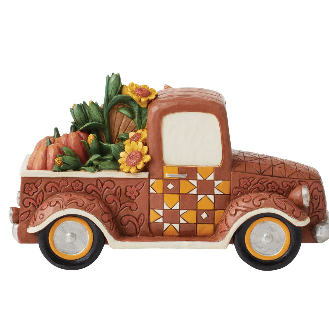 Harvest Pickup Truck Figurine