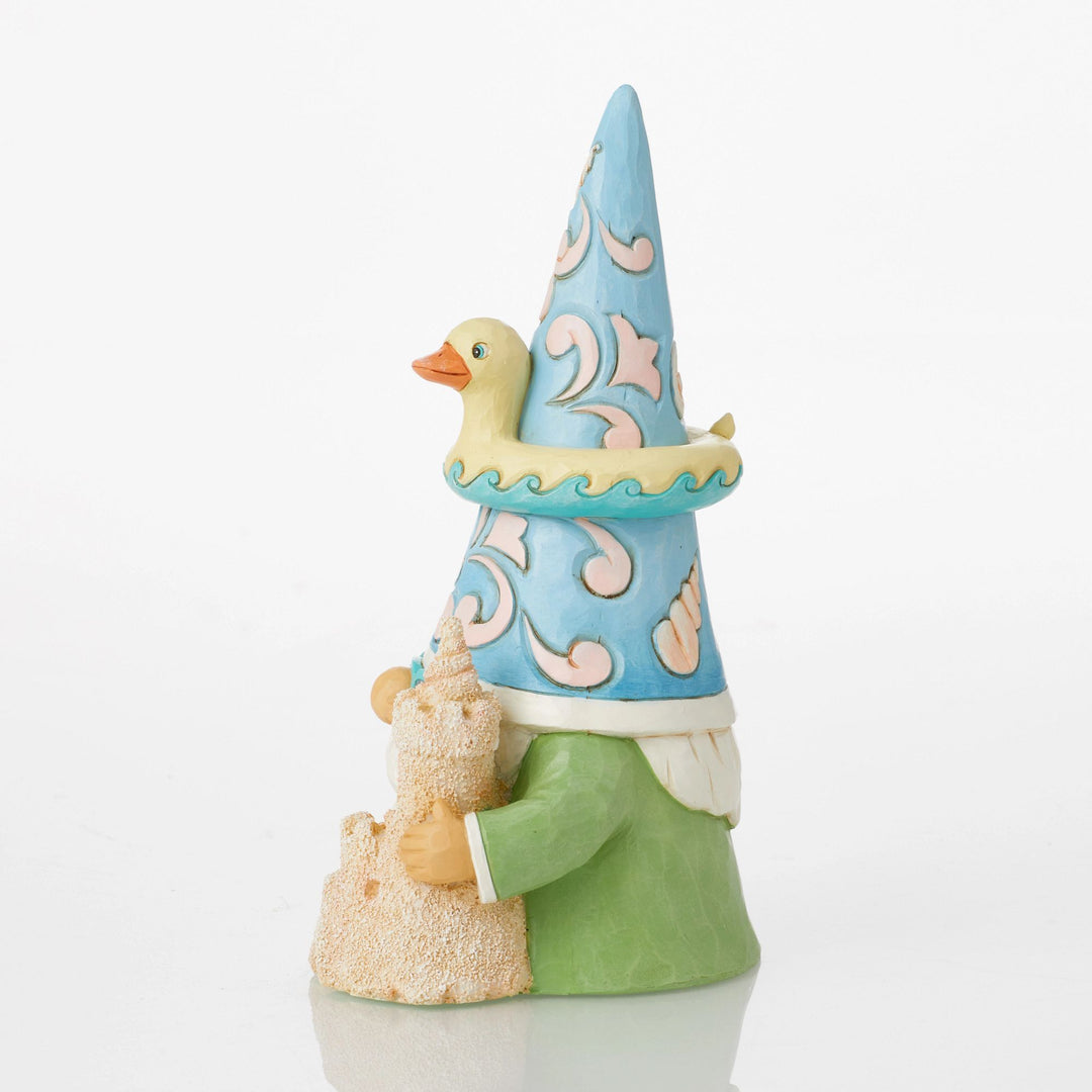 Coastal Gnome and Sandcastle