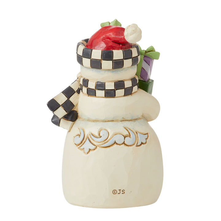 Mini Snowman withCheckered Hat