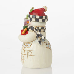 Mini Snowman withCheckered Hat