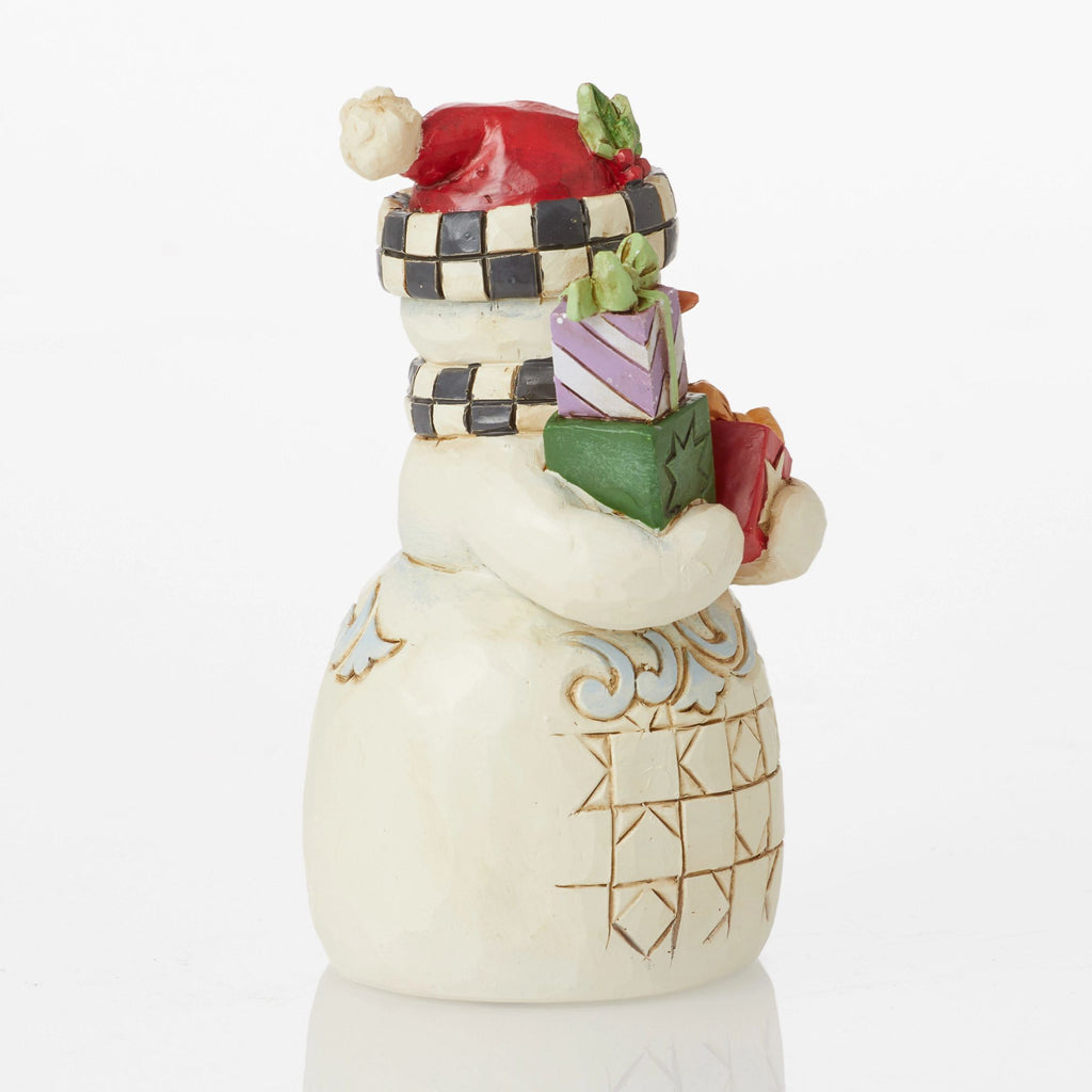 Mini Snowman withCheckered Hat – Jim Shore