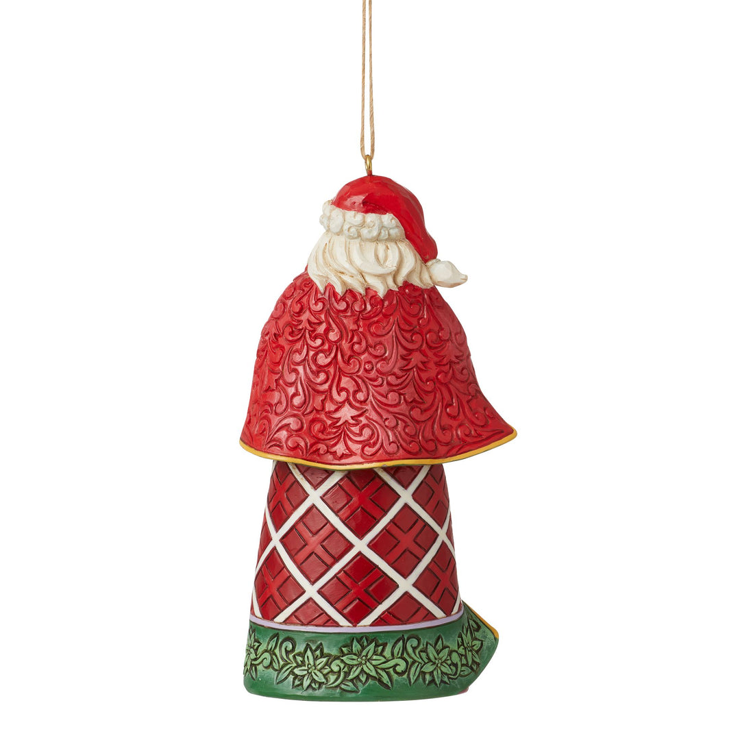 Caroling Santa Ornament