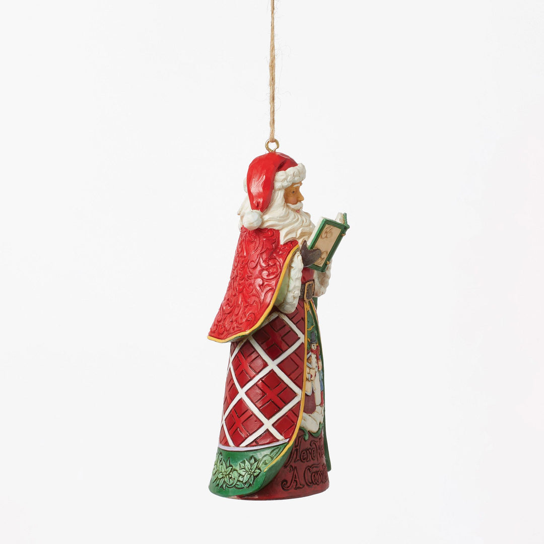 Caroling Santa Ornament