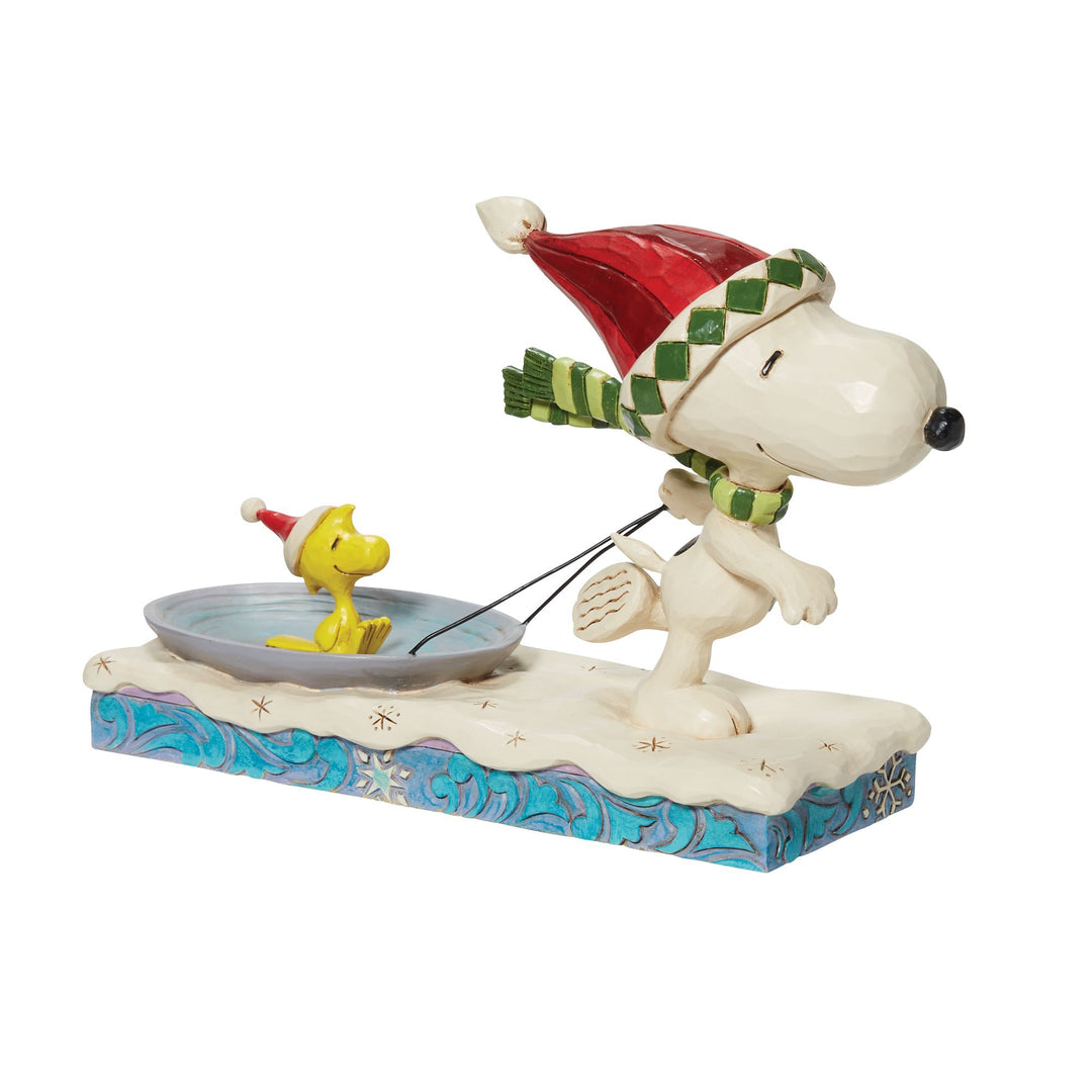 Snoopy w/ Woodstock on Saucer