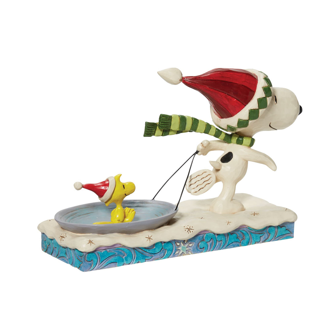 Snoopy w/ Woodstock on Saucer