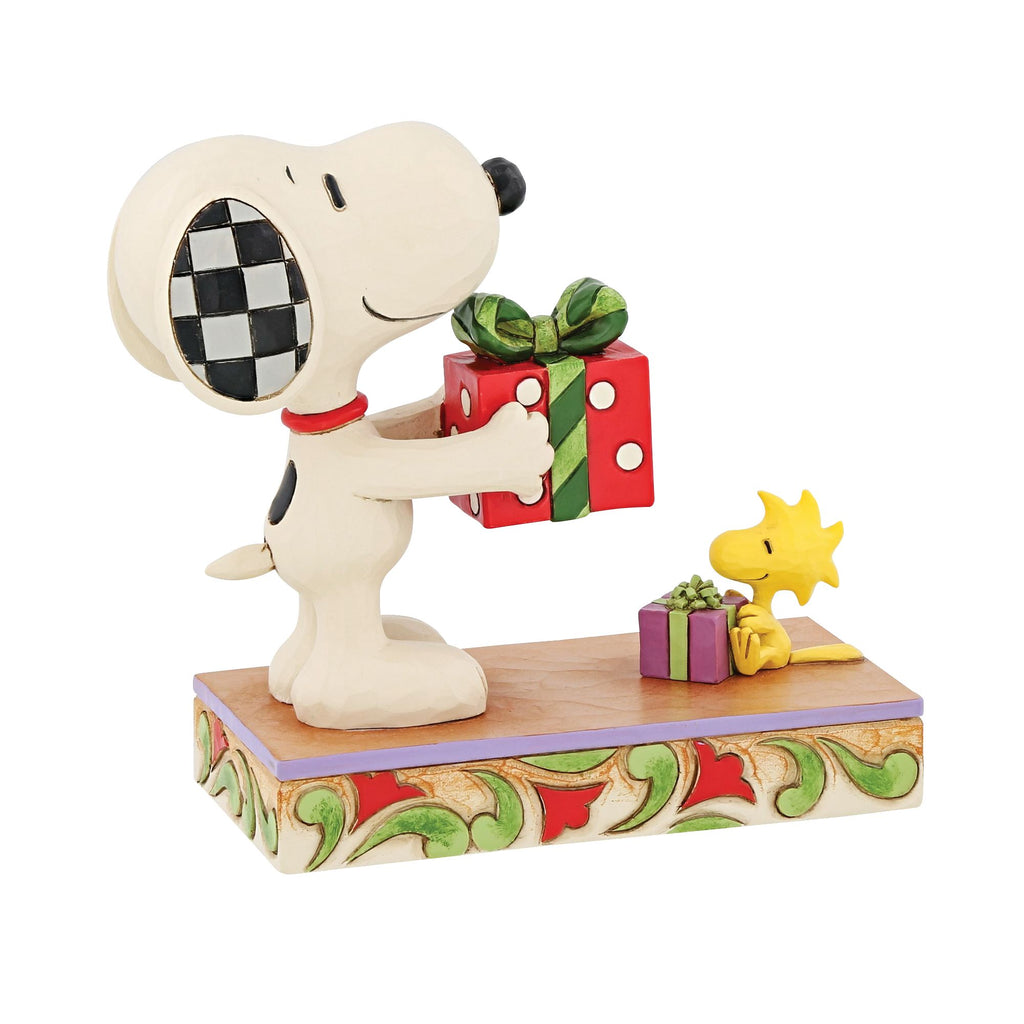 Snoopy & Woodstock With Gift