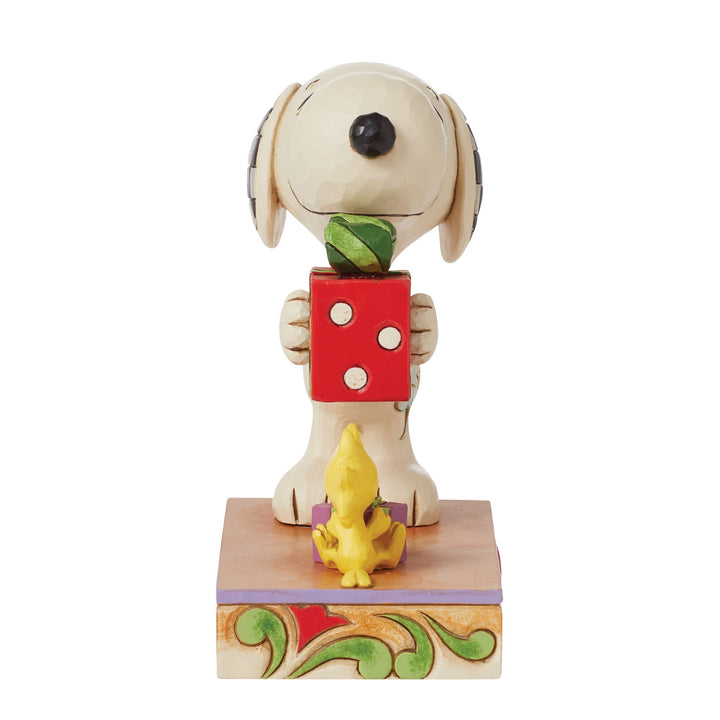 Snoopy & Woodstock With Gift