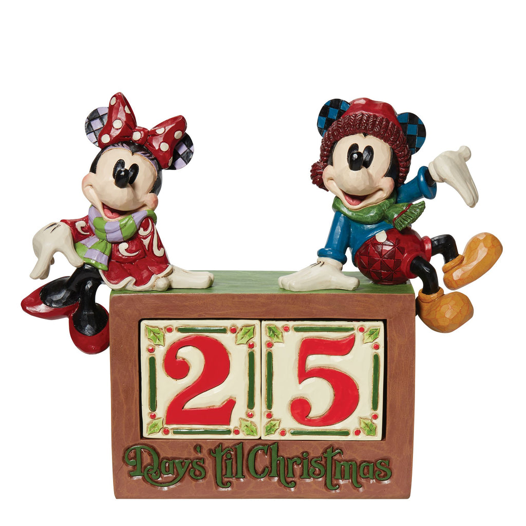 Mickey Minnie Countdown Block Jim Shore