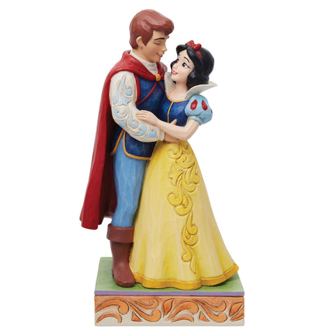 Enesco Disney Traditions by Jim Shore Snow White and The Seven Dwarfs  Standing on Log Figurine, 8.25 Inch, Multicolor