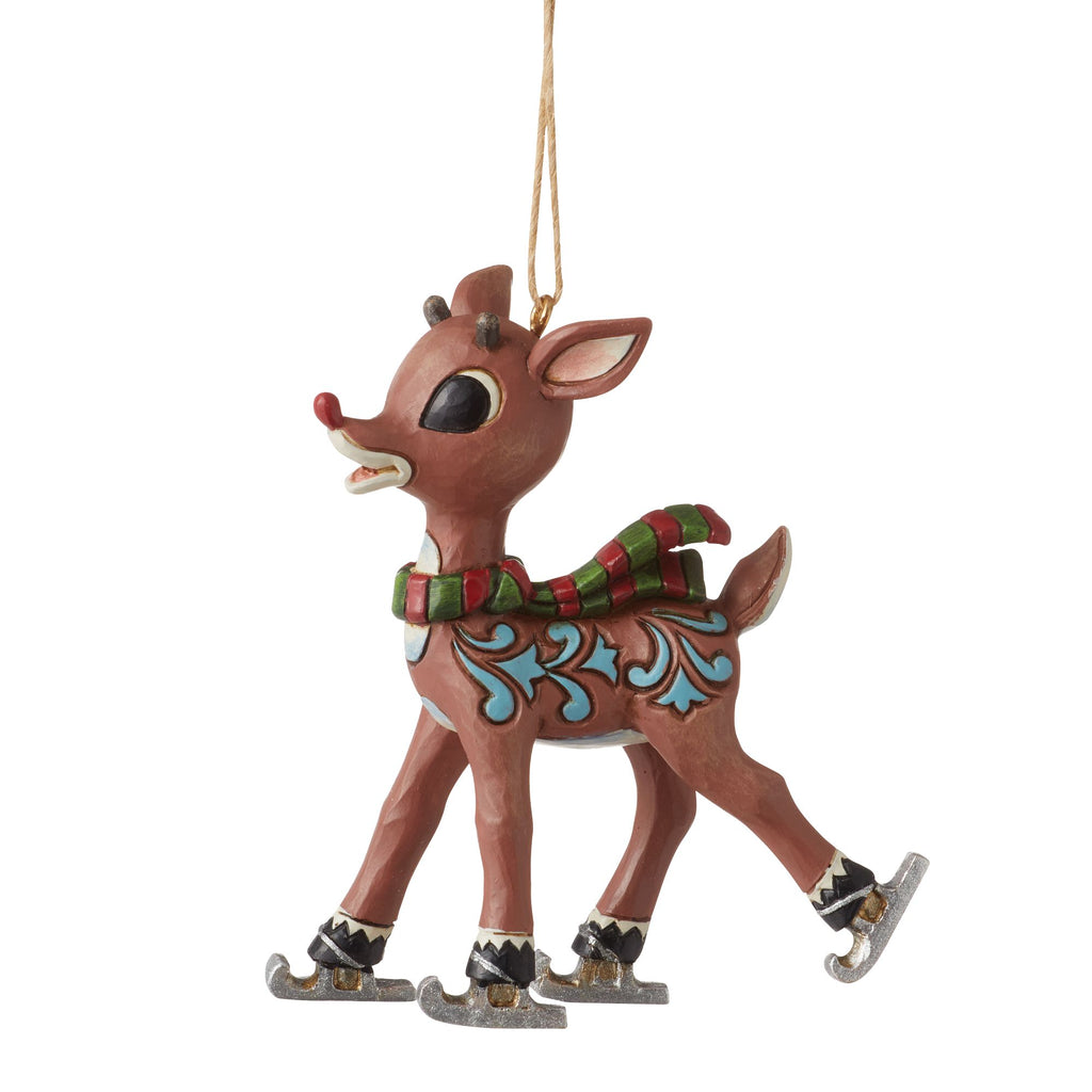 Rudolph Ice Skating Ornament