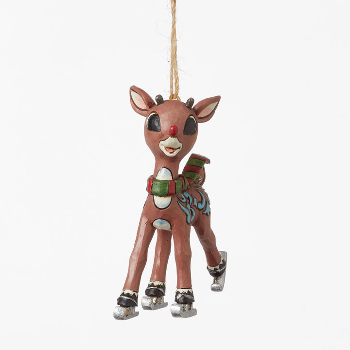 Rudolph Ice Skating Ornament