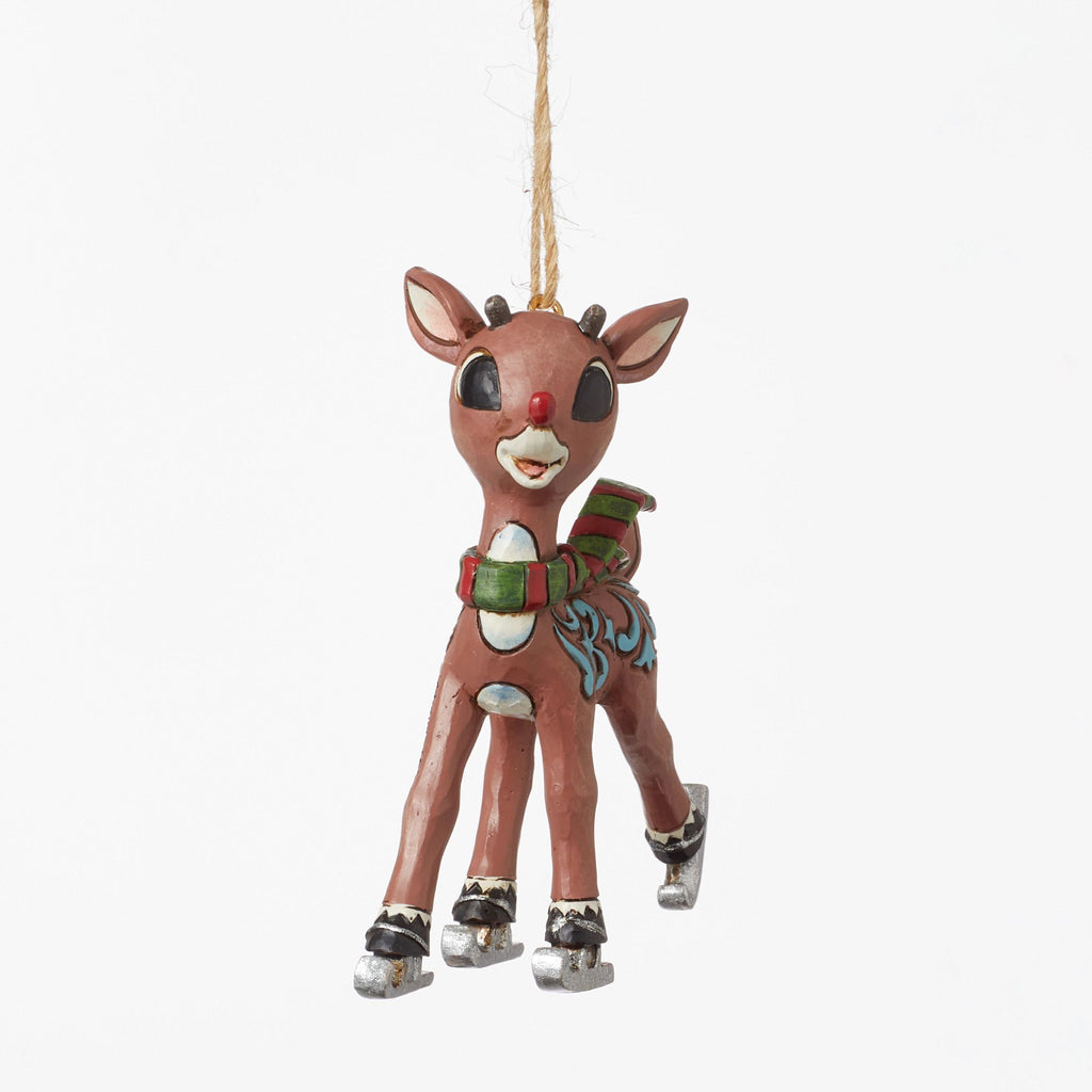 Rudolph Ice Skating Ornament