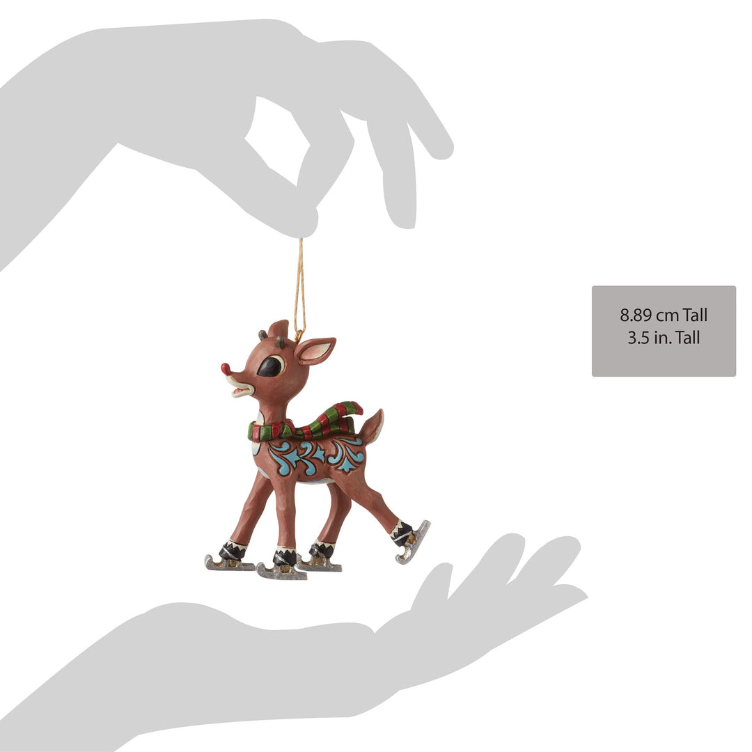 Rudolph Ice Skating Ornament