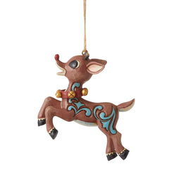 Rudolph in Flight Ornament